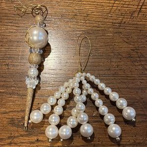 Unbranded mixed gold glitter ornaments with Faux pearls